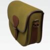 Canvas and leather cartridge bag