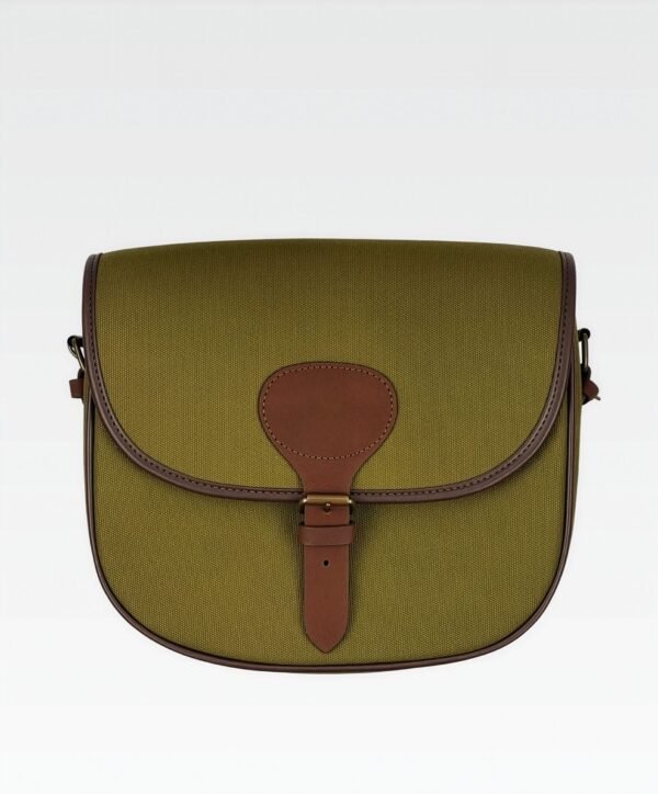 Canvas and leather cartridge bag