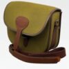 Canvas and leather cartridge bag
