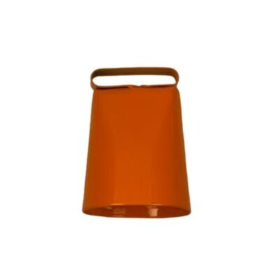 handcrafted Crooked Orange Collar Bell