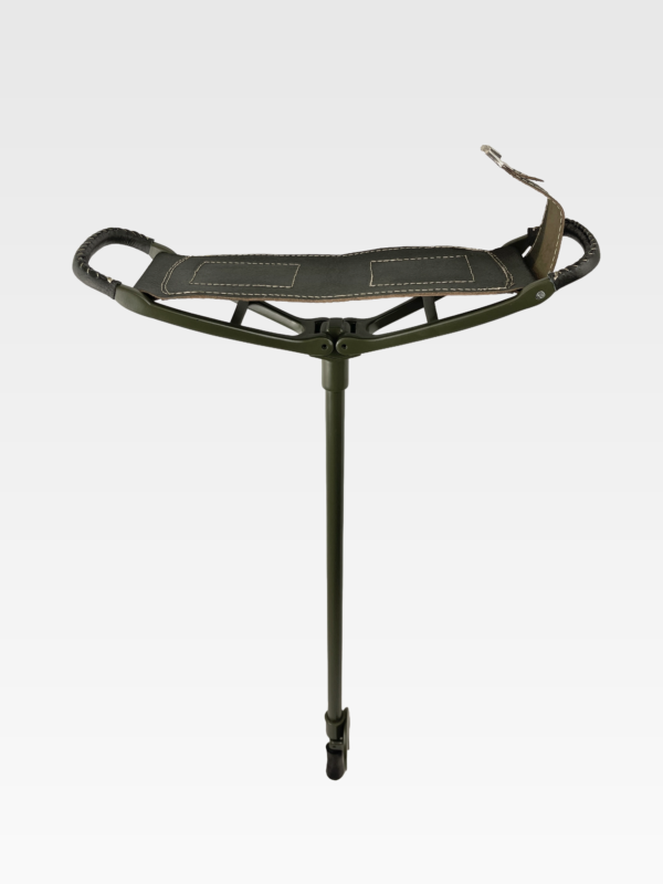 IMG_7068_final Olive green Beckenham-Royal Height-adjustable shooting stick with rubber ferrule