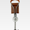 IMG_7211_final Beckenham Ascot Brown Leather Height-Adjustable shooting stick with rubber Ferrule