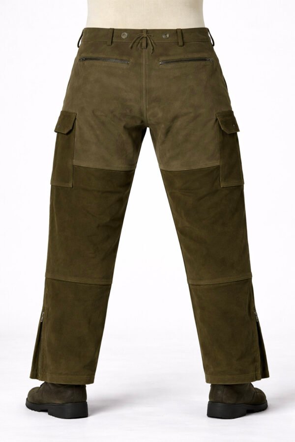 Two-Tone leather trousers