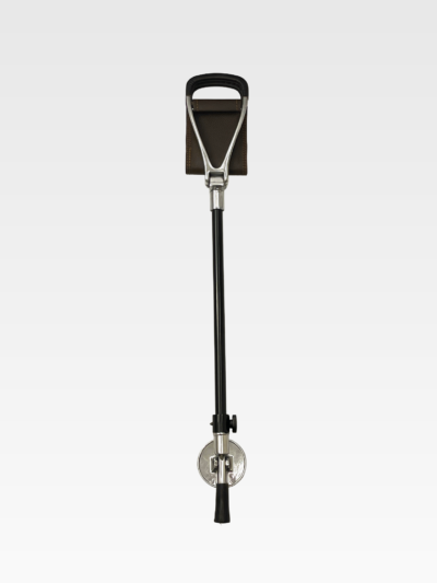 Height-Adjustable Dark Brown Seat Stick