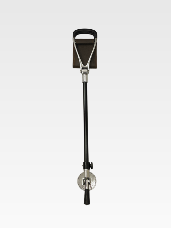 Height-Adjustable Dark Brown Seat Stick