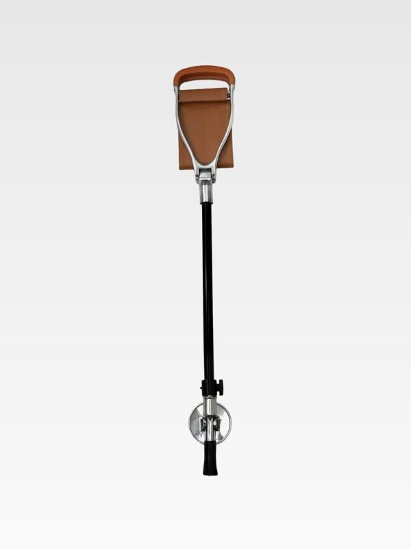 Height-adjustable walking seat stick